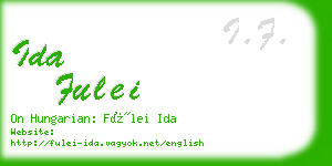 ida fulei business card